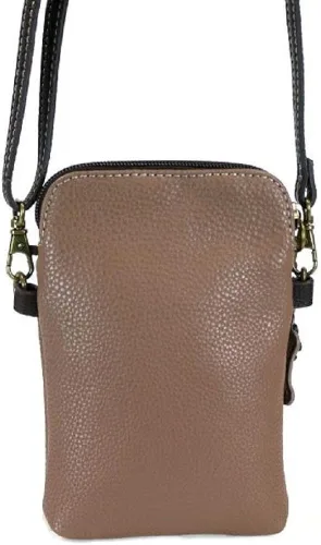 Vista 4 de Chala - Bolsa cruzada de piel sintética multicolor con correa ajustable para teléfono celular