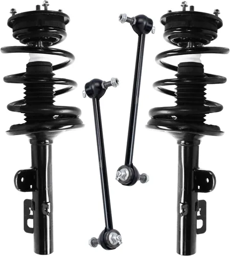 Vista 76 de Detroit Axle - Kit de 4 piezas RWD Puntales Delanteros Barras Estabilizadoras para Ford F-150 2021 2022 2023 2024, 2 Puntales con Resorte Helicoidal