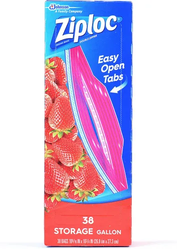 Vista 5 de Ziploc Bolsa de almacenamiento, galón, 38