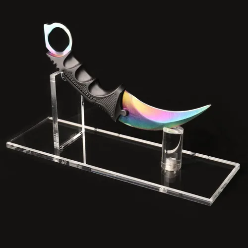 Vista 10 de WANLIAN Soporte para cuchillos, soporte para cuchillo único, soporte de exhibición de cuchillos de acrílico, soporte de exhibición de cuchillos