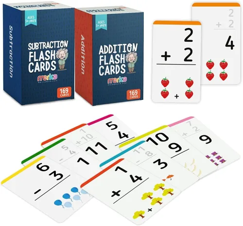 Vista 10 de merka Tarjetas flash de matemáticas, 169 tarjetas en total, matemáticas de aprendizaje adicional, matemáticas preescolares, juego de creación