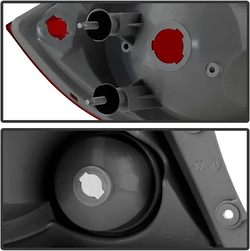 Vista 4 de ACANII - Faros traseros rojos para neblina para Chevy Cobalt 4 puertas sedán 2005-2010, lámparas de freno de reemplazo para el lado del conductor