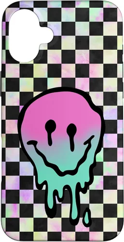 Vista 23 de Blah Drippy Pink Teal Y2K Graphic Case for iPhone 17