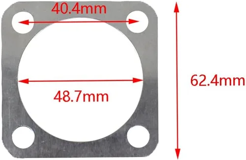 Vista 3 de JRL CNC - Culata para motor de carreras de 66 cc/80 cc (plata) Racing CNC cylinder head, fits 66cc 80cc motorized bicycle engine, high