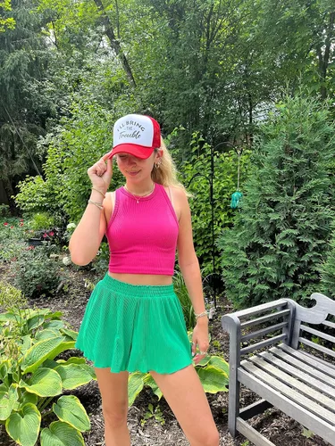 Vista 8 de Funky Junque Gorra de béisbol de malla para mujer, para despedida de soltera