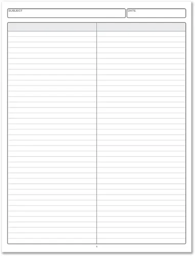 Vista 2 de BookFactory Libro de 2 Columnas/Cuaderno Columnar de Tapa Dura (Libro Columnar de Dos Columnas) Libro de Registro - Tapa Dura Laminada Suave al