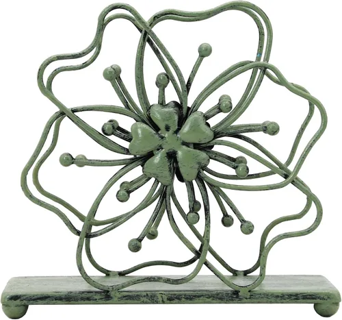 Vista 7 de OwlGift Servilletero de estilo floral, dispensador de pañuelos independiente, almacenamiento de servilletas para mesa de comedor, para el hogar
