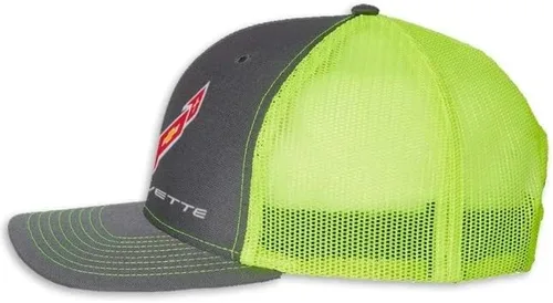 Vista 7 de SR1 Performance C8 Corvette Snapback Hat - Gorra trasera de malla estructurada Chevy