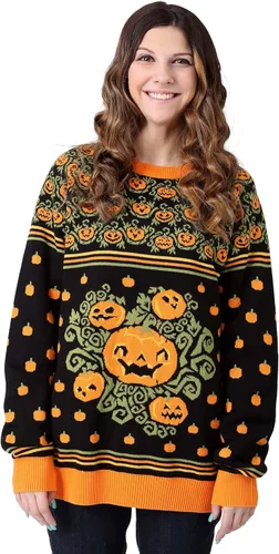 Vista 7 de Suéter feo de Halloween con parche de calabaza para, Multi