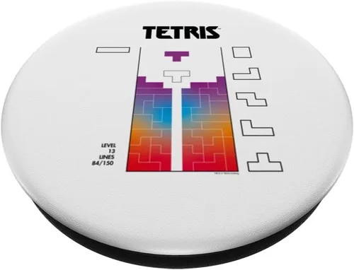 Vista 2 de Tetris Color Fade Game Art PopSockets intercambiables PopGrip