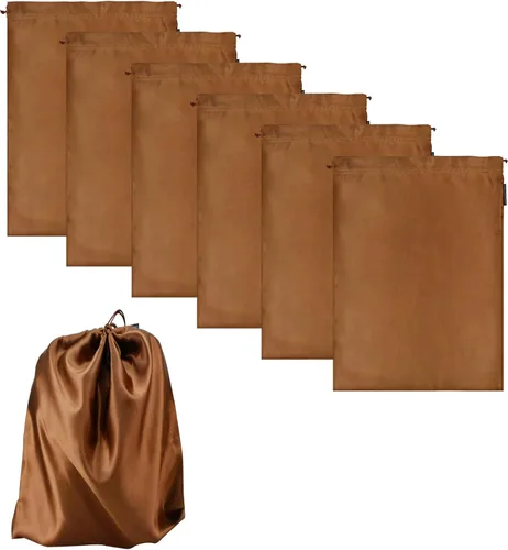 Vista 10 de Paquete de 6 bolsas de almacenamiento de juguetes para adultos, bolsas de almacenamiento con cordón de seda, organizador de juguetes, bolsas