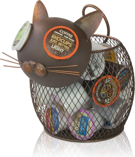 Vista 7 de Made Easy Kit Organizador de cestas de cápsulas de café, decoración útil, compatible con cápsulas Keurig K-Cup, decoración funcional de barra