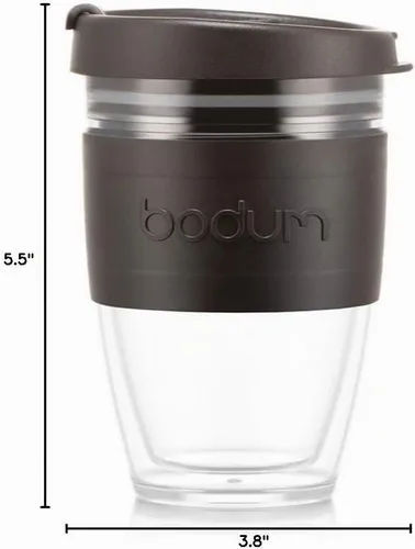 Vista 2 de Bodum Joy Cup - Taza de viaje de doble pared, 8 onzas