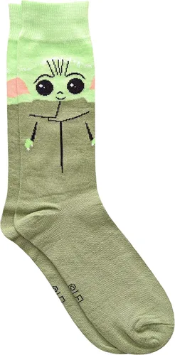 Vista 2 de STAR WARS Baby Yoda Cosplay and All Over Print Mens Crew Socks 2 Pair Pack