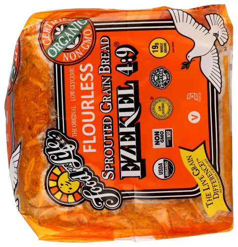 Vista 7 de Food For Life Pan de grano germinado sin harina, grano entero, 24 oz (congelado)
