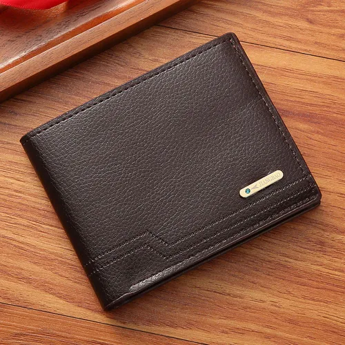 Vista 13 de Cartera delgada para hombre con monedero, cartera minimalista con cremallera, carteras plegables para hombre con tarjetero de crédito, cartera