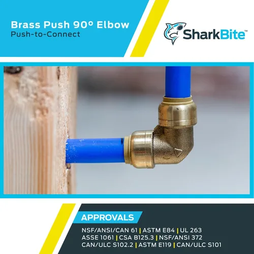 Vista 5 de Cash Acme SharkBite Codo sin plomo, U260LFA