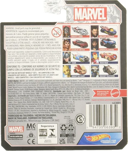 Vista 2 de Hot Wheels Carros De Personajes Marvel Groot
