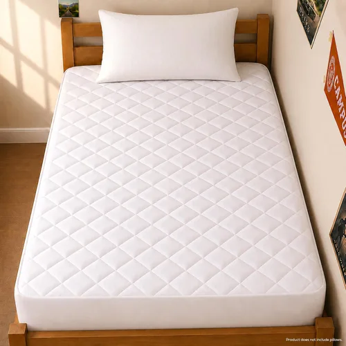 Vista 18 de Utopia Bedding Protector de colchón acolchado (individual) – Protector de colchón elástico ajustable – La funda de colchón se estira hasta 16 Blanco