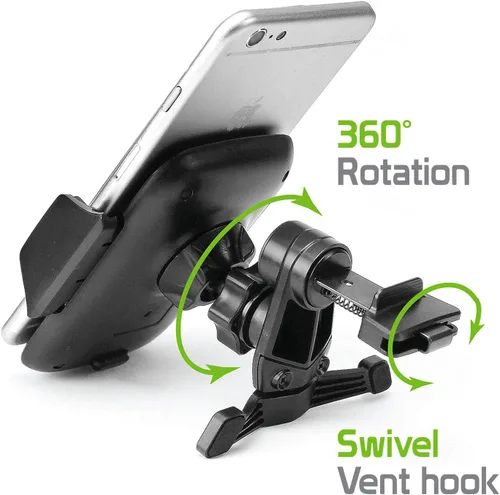 Vista 5 de Cellet Soporte de teléfono inteligente para ventilación de aire, soporte para automóvil compatible con Moto z3, Moto G6, e5, Play, z2, Force