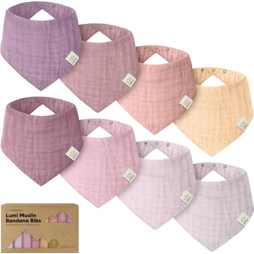 Vista 11 de KeaBabies - Paquete de 8 baberos de muselina para babear, dentición, baberos de muselina bandana para bebés, niños, niñas, recién nacidos
