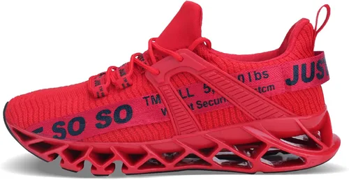Vista 3 de COKAFIL - Zapatos de correr para hombre, tenis atléticos con bordes para caminar