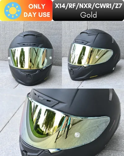 Vista 4 de CWR-F1 Protector para Visor RF-1200 Visor X14 NXR RF-SR Z7 de Repuesto para Casco de Motocicleta Protección Solar Anti-Rayones, Universal