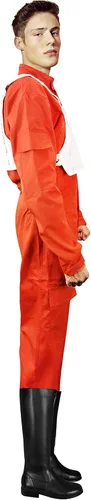 Vista 2 de Mono X-wing Rebel Fighter Pilot naranja + Chaleco blanco de Star Wars