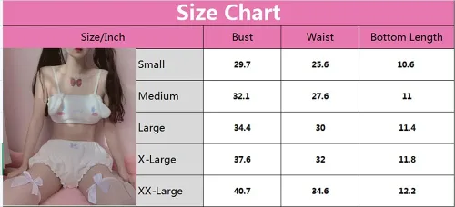 Vista 4 de BZB Kawaii Anime Cute Pajamas Set for Women Sweet Lovely Velvet Tube Top and Shorts Sleepwear Suits