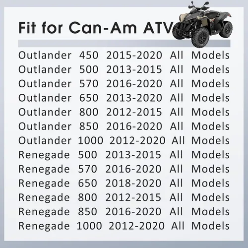 Vista 2 de M MATI Juego de Caliper de Freno Delantero Derecho y Trasero para Can-Am Outlander 450 500 570 650 800 850 1000 Renegade 500 570 650 800 850 1000