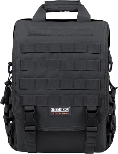 Vista 8 de Seibertron Pro-Multifunción Bandolera Bolsa de Mensajero para Laptop de 14.1" o 17.3