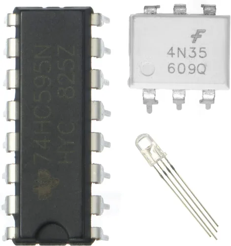Vista 5 de Kit de arranque electrónico 458 para Arduino Raspberry Pi Kit de inicio de componentes electrónicos básicos Módulo de fuente de alimentación