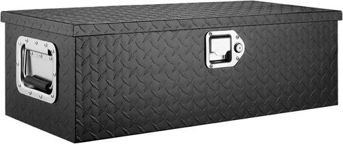 Vista 10 de VEVOR Caja de Herramientas de Aluminio Resistente para Cama de Camión, Caja de Herramientas con Placa Estriada con Mango Lateral y Llaves