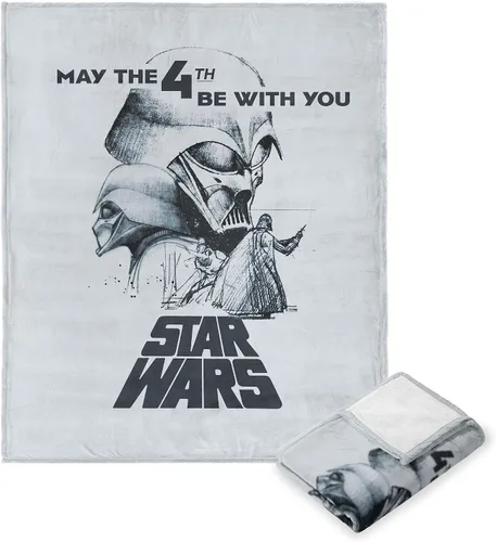 Vista 68 de Northwest Star Wars Manta Decorativa Silk Touch, 40" x 50", Villanos del Lado Oscuro