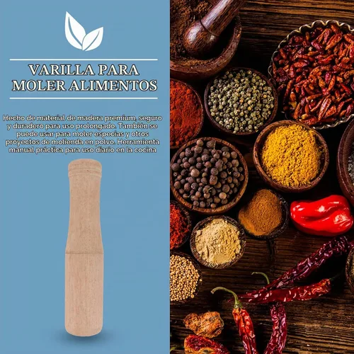 Vista 11 de Muddler de madera para cócteles de 6.8 pulgadas – Herramienta profesional de barra de madera para bebidas de frutas Mojitos – Bartender Mashing