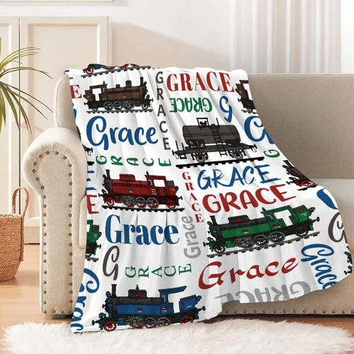 Vista 11 de Manta de avión con nombre personalizado, regalo de avión para niños, manta de avión con nombre personalizado para bebés, manta de franela suave