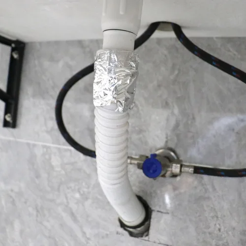 Vista 7 de BOMEI PACK Cinta de lámina de aluminio, cinta de conducto de metal resistente, cinta plateada de alta temperatura, perfecta para sellar y reparar