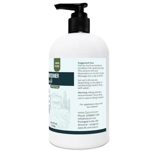 Vista 8 de Zatural Kit de champú y acondicionador Natural Neem, calmante y curativo para la nutrición y reparación sensativa del cuero cabelludo y el cabello