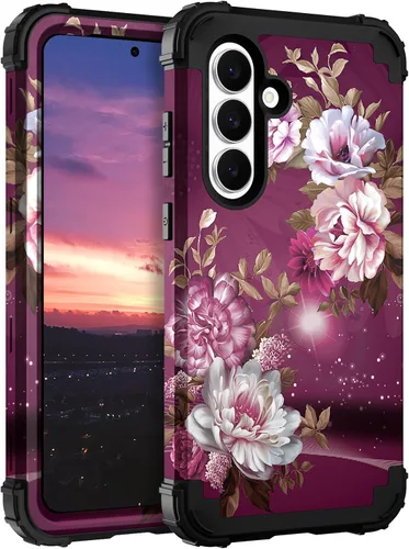 Vista 27 de Hocase Funda para Galaxy S20 FE 5G, Protección resistente a prueba de golpes, goma de silicona suave + parachoques de plástico duro, funda