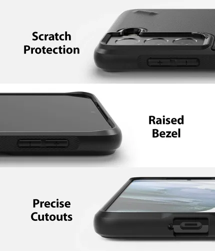 Vista 5 de Ringke Onyx - Carcasa para Samsung Galaxy S21 + Funda (6,7 pulgadas), compatible con Galaxy S21 Plus, antihuellas, antideslizante, agarre cómodo