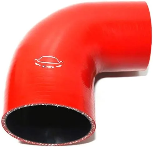 Vista 7 de Manguera de silicona reforzada de 4 capas de alto rendimiento de 2"-2.25" ID codo reductor acoplador de 90 grados para turbo/intercooler/tubería