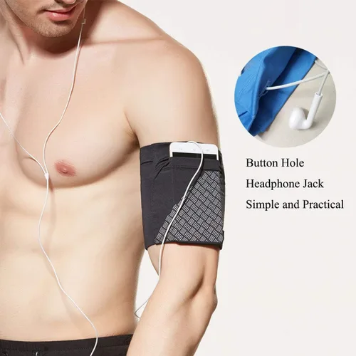 Vista 3 de Brazalete para teléfono celular para correr, brazalete deportivo universal para teléfonos de menos de 6 pulgadas, soporte de brazo de ejercicio