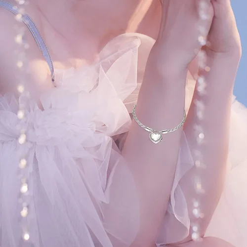 Vista 6 de ONEFINITY Pulsera de urnas para cenizas humanas con cierre de corazón dije de urna y cenizas pulsera de plata de ley 925 pulsera de recuerdo