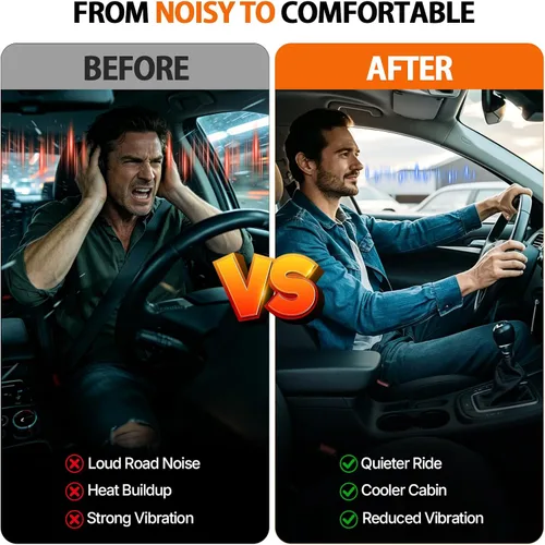 Vista 5 de Storystore Alfombrilla amortiguadora de sonido para coche, 197mil 10.8sqft