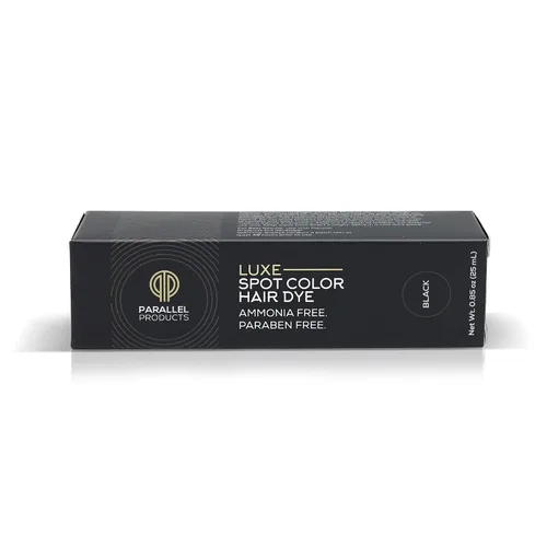 Vista 4 de Parallel Products - Luxe Color (negro) - Tinte para el cabello crema - 0.8 fl oz - Tinte para colorear manchas profesional - Cubre el cabello gris