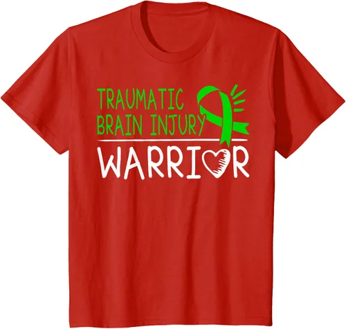 Vista 3 de Camiseta de lesión intracraneal - Camiseta de conciencia TBI, Negro, S