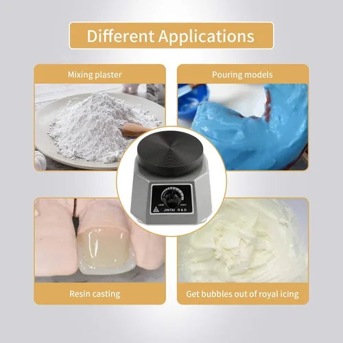 Vista 8 de Annhua Vibrador dental oscilador de laboratorio de 4 "agitador redondo, vibradores dentistas equipo de laboratorio máquina para mezclar yeso, yeso