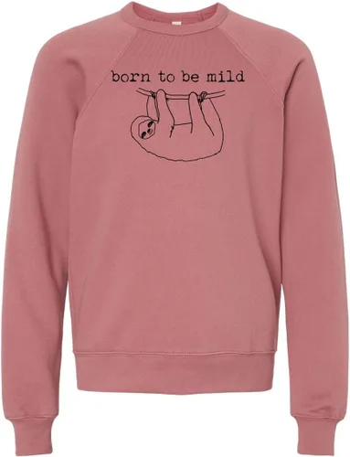 Vista 17 de Long Sleeve Unisex Kids' Sweatshirt, Unisex Graphic Sweatshirt, Shirts with Sayings, Heather Gray or Mauve