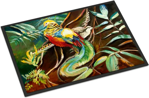 Vista 143 de Caroline's Treasures JMK1017JMAT - Tapete de caza de rana garza azul, 24 x 36 pulgadas, tapete para puerta delantera, interior y exterior