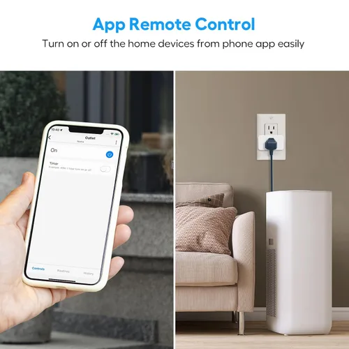 Vista 6 de Zwave Smart Plug serie 800, repetidor y concentrador necesarios Built-in Repeater extends Zwave mesh. Works with SmartThings, Wink, Alexa, Google.